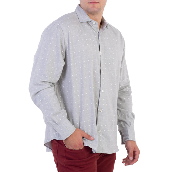 Eleventy Shirt Men size XL Gainsboro - Picture 3 of 5